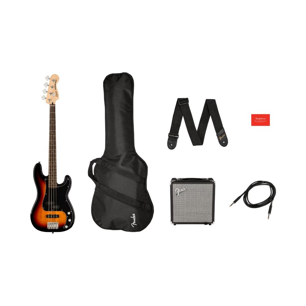 PACK FENDER PJ BASS LRL 3TS R15