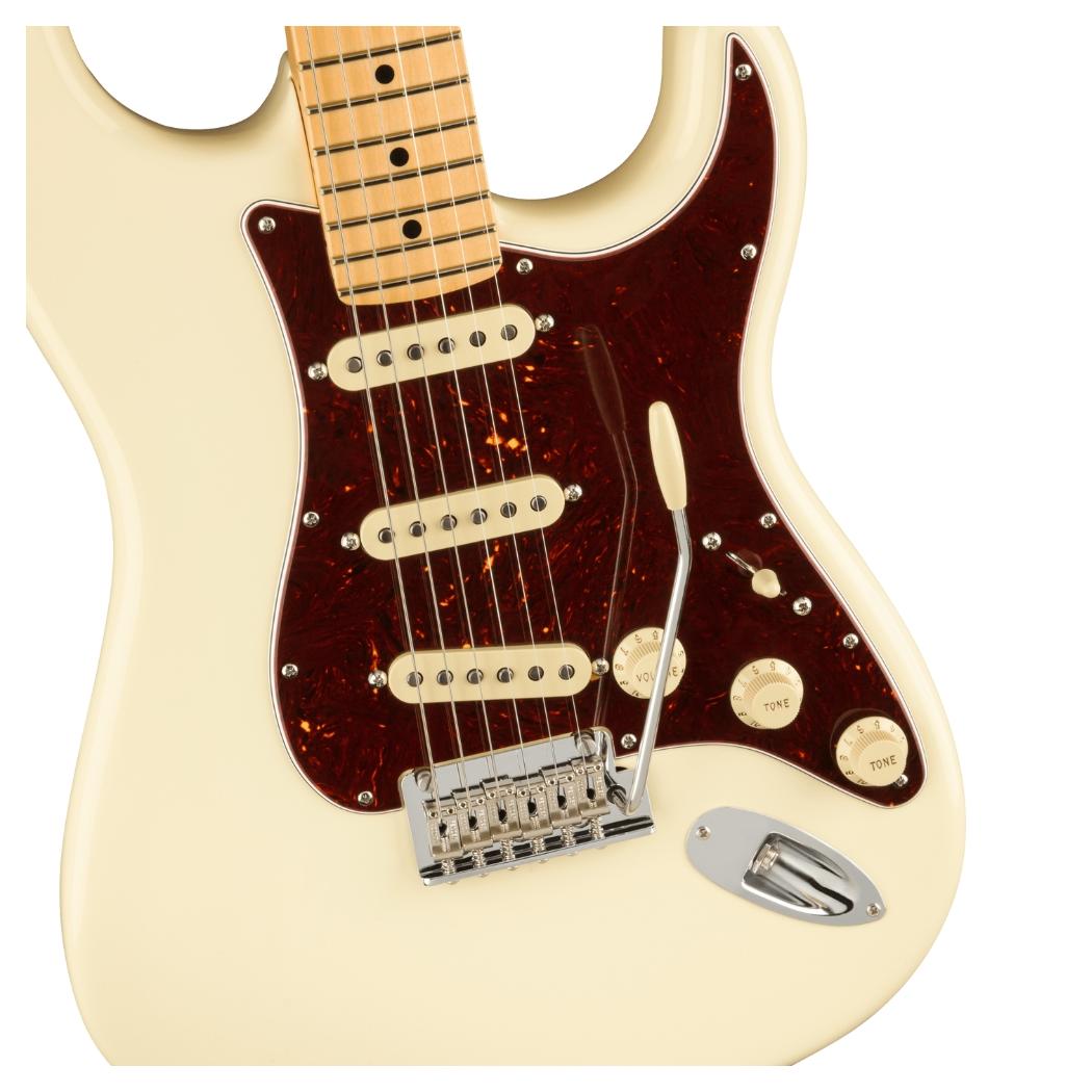 GUIT. FENDER AM PRO STRAT MN OLYMPIC WHITE