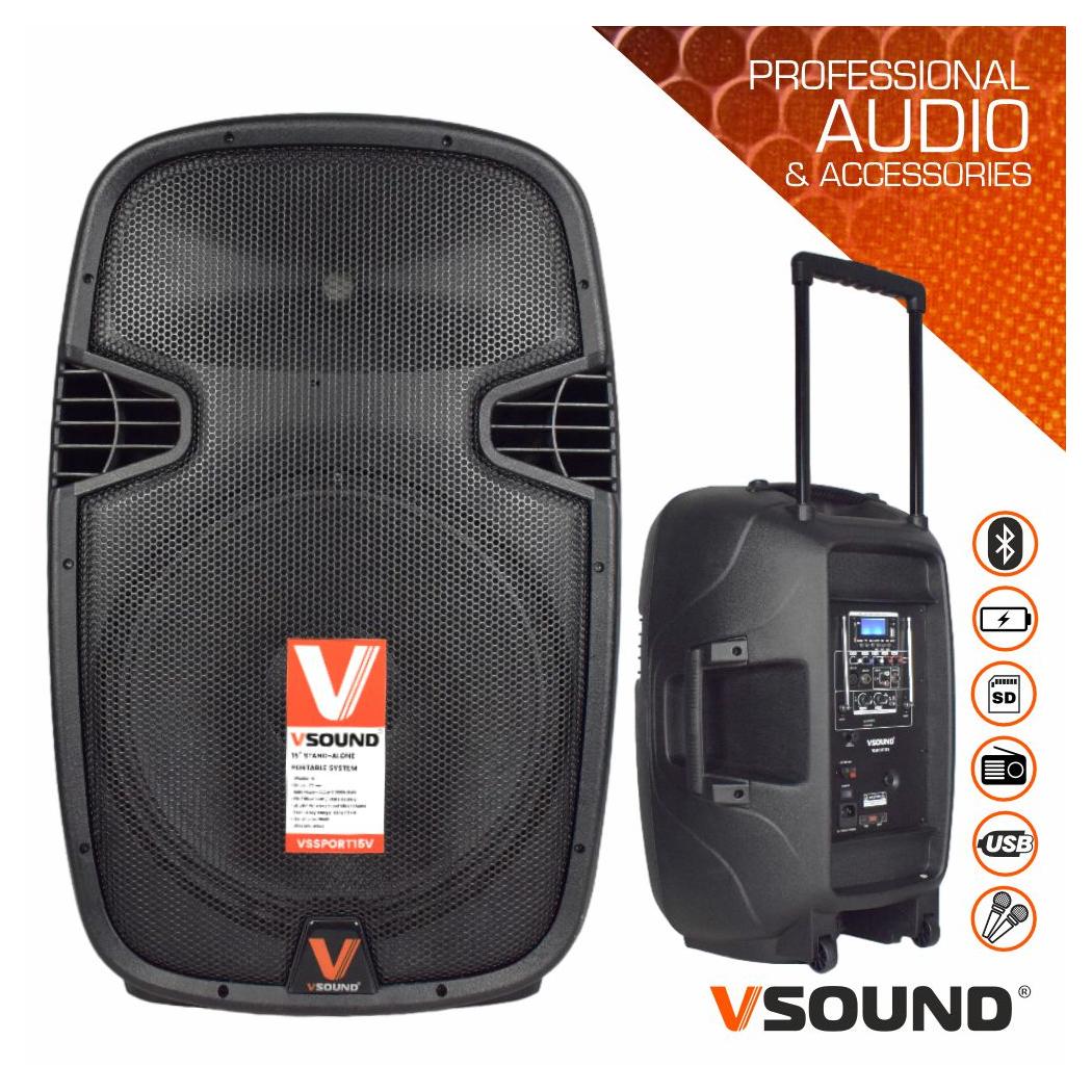 COLUNA V. SOUND PORT&Aacute;TIL VSSPORT15V